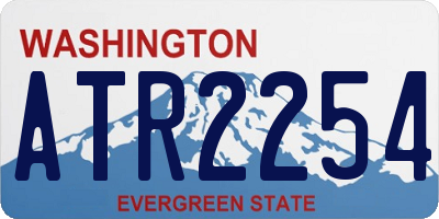 WA license plate ATR2254