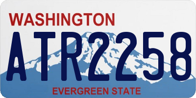 WA license plate ATR2258