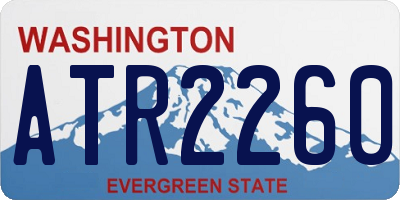 WA license plate ATR2260