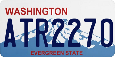 WA license plate ATR2270