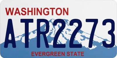 WA license plate ATR2273