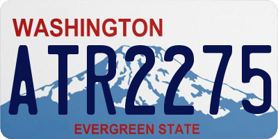 WA license plate ATR2275