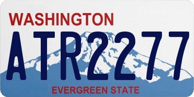 WA license plate ATR2277