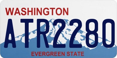 WA license plate ATR2280