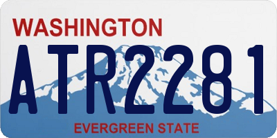 WA license plate ATR2281