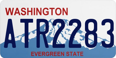 WA license plate ATR2283