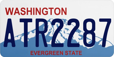 WA license plate ATR2287