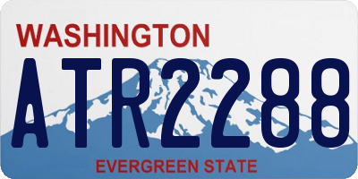 WA license plate ATR2288