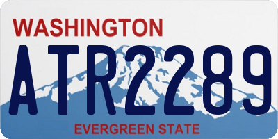 WA license plate ATR2289