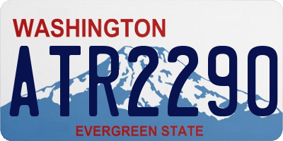 WA license plate ATR2290