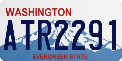 WA license plate ATR2291