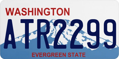 WA license plate ATR2299