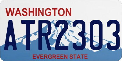 WA license plate ATR2303