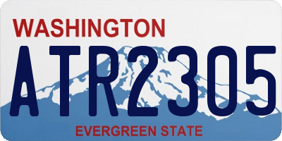 WA license plate ATR2305