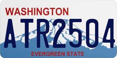 WA license plate ATR2504