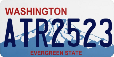 WA license plate ATR2523