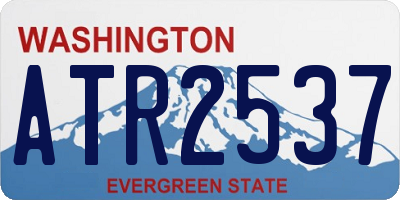 WA license plate ATR2537