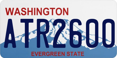 WA license plate ATR2600