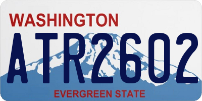 WA license plate ATR2602