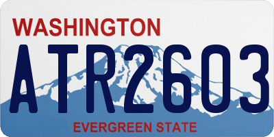 WA license plate ATR2603