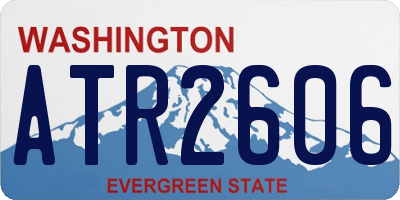 WA license plate ATR2606