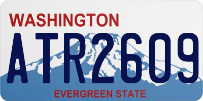 WA license plate ATR2609