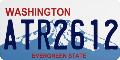 WA license plate ATR2612