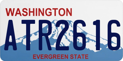 WA license plate ATR2616