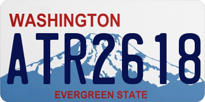 WA license plate ATR2618
