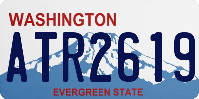 WA license plate ATR2619