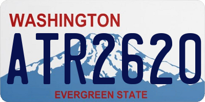 WA license plate ATR2620