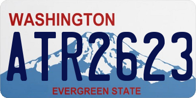 WA license plate ATR2623