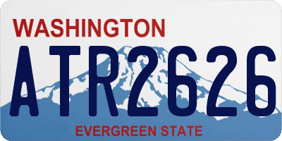 WA license plate ATR2626