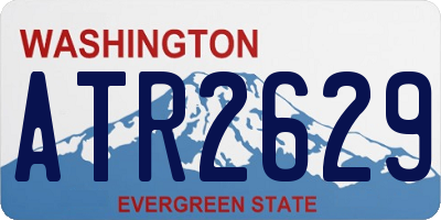 WA license plate ATR2629
