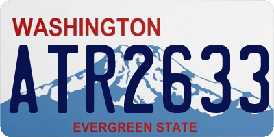 WA license plate ATR2633