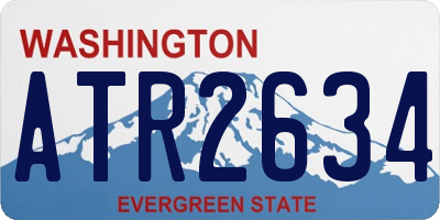 WA license plate ATR2634