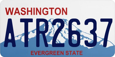 WA license plate ATR2637