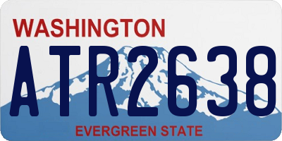 WA license plate ATR2638