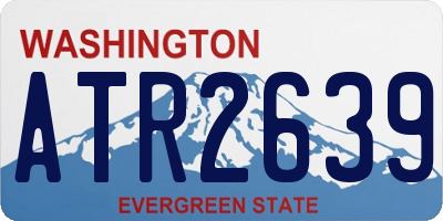 WA license plate ATR2639