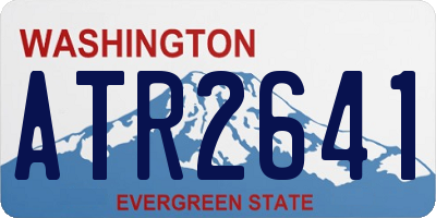 WA license plate ATR2641