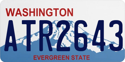 WA license plate ATR2643