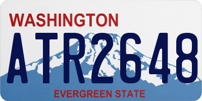 WA license plate ATR2648