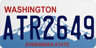 WA license plate ATR2649