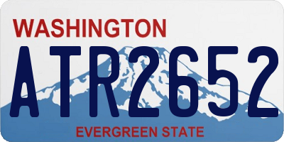 WA license plate ATR2652