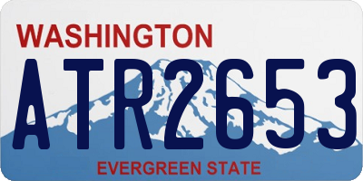 WA license plate ATR2653