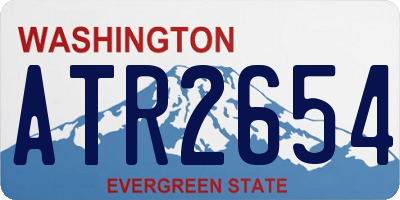 WA license plate ATR2654