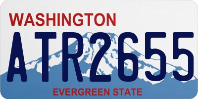 WA license plate ATR2655