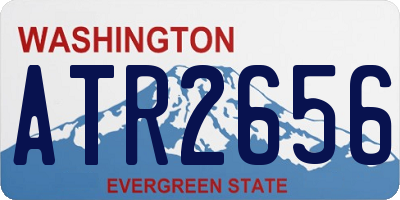 WA license plate ATR2656