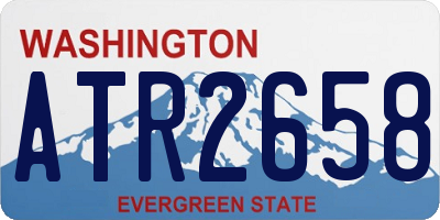WA license plate ATR2658