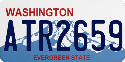 WA license plate ATR2659